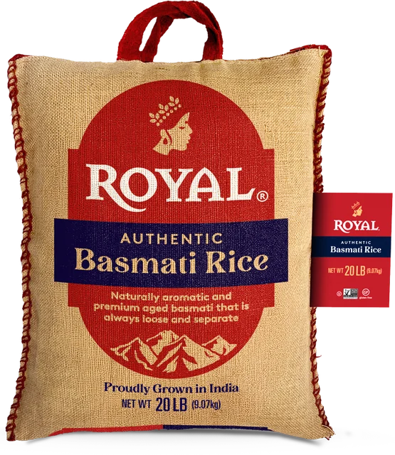 Royal Rice Basmati White Jute Bag